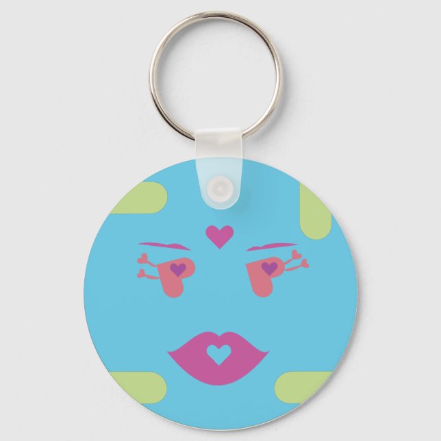 Blue Sponap Key Chain, Dilli.ai Keychain (Front)