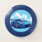 Blue Sports Car Under Clear Sky