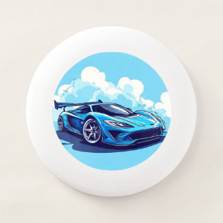 Blue Sports Car Under Clear Sky Wham-O Frisbee