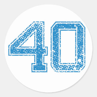 Number 40 Stickers | Zazzle