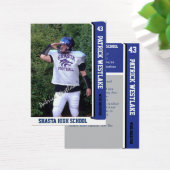 Blue Sports Trading Card w/ Autograph (Desk)