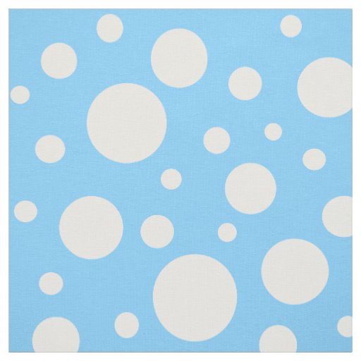 Blue Spots Fabric