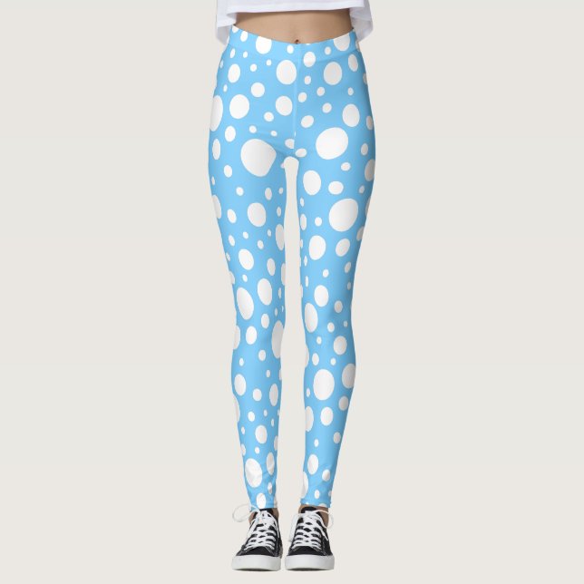Blue Spots Leggings (Front)