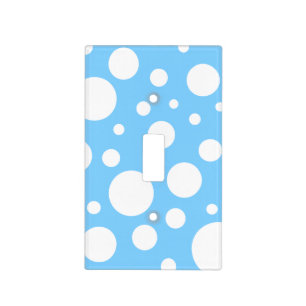 Blue Spots Light Switch Cover