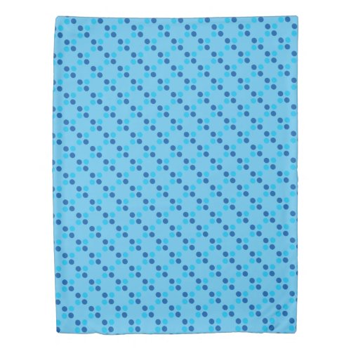 Blue spots pattern doona duvet cover