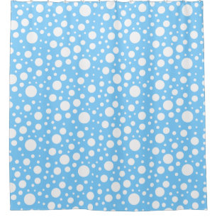Blue Spots Shower Curtain