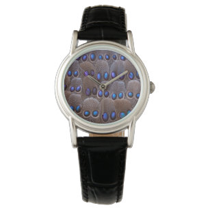 Blue spotted pheasant feather watch