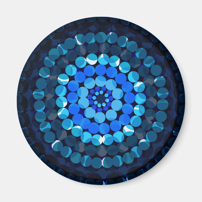 Blue Spotty Spots,   Magnet (Front)