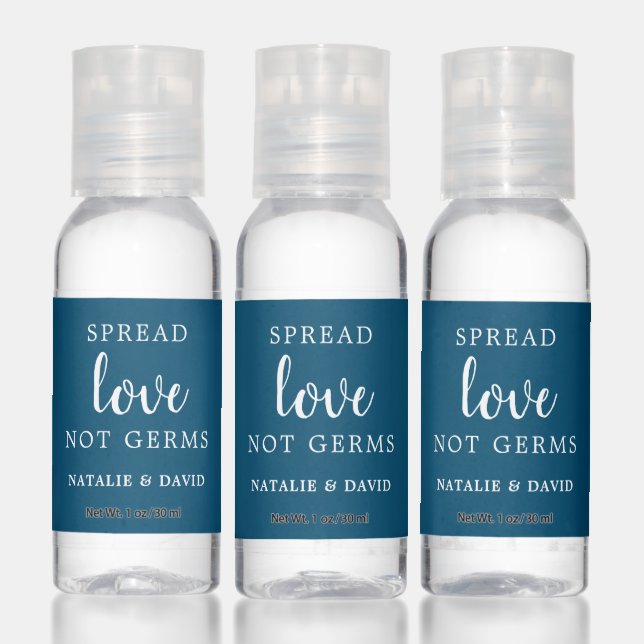 Blue Spread Love Not Germs Hand Sanitizer (Set)