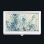 Blue Spring Business Card Case<br><div class="desc">Blue Spring I by Tim OToole. Features blue florals in an abstract-like design.</div>