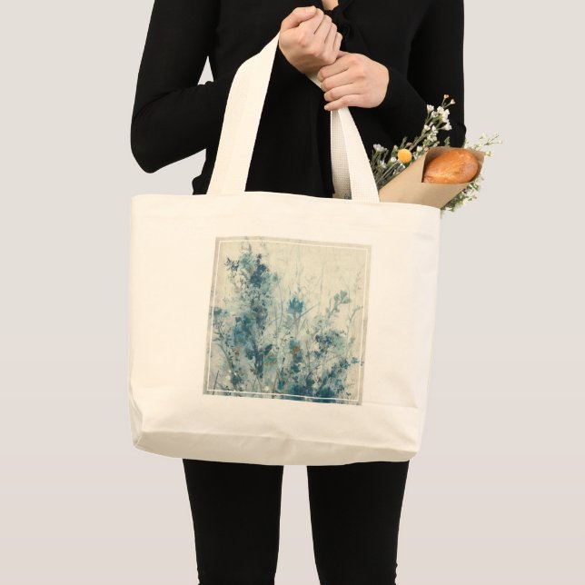 Blue Spring Large Tote Bag (Front (Product))