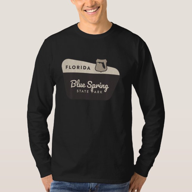 Blue Spring State Park Florida Welcome Sign Vacati T-Shirt (Front)