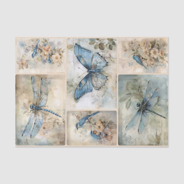 Blue Spring  Tissue Paper (Front)