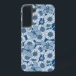 Blue spring, wild flowers, daisies samsung galaxy s22  case<br><div class="desc">Hand drawn daisy flowers and common blue butterflies,  vector seamless pattern</div>