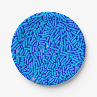 Blue Sprinkles Blue Jimmies Paper Plates