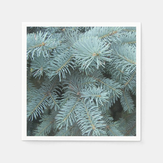 Blue spruce gray green  napkins (Front)