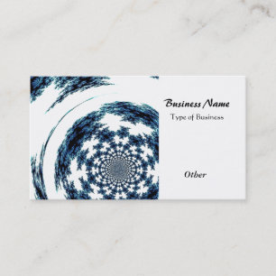 Blue Spun Thread Business Card