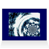 Blue Spun Thread Cards (Inside Horizontal (Top))