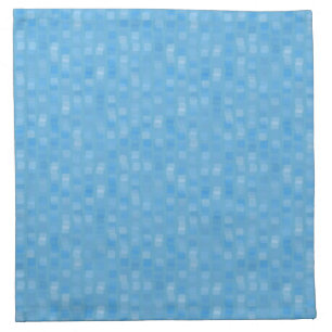 Blue Square Abstract Cloth Napkin