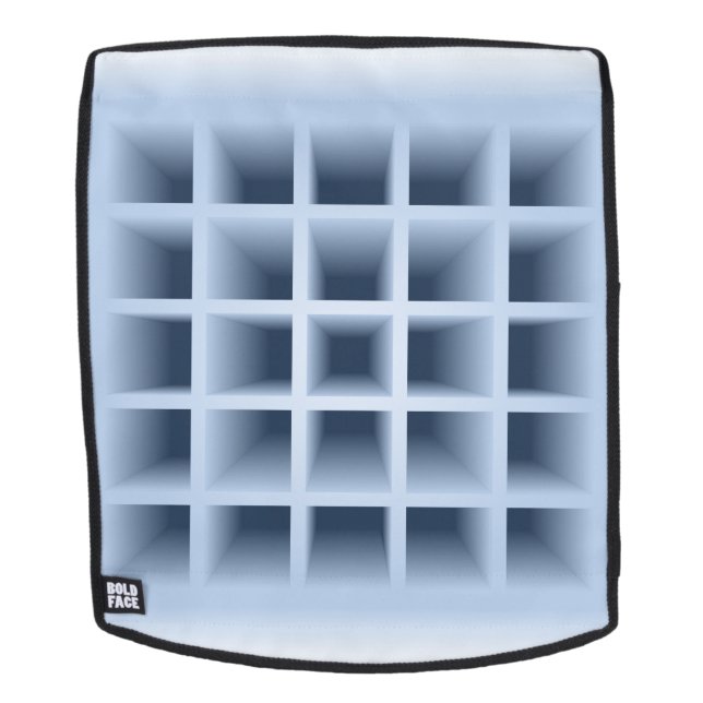 Blue square holes pattern backpack (Removable Face)