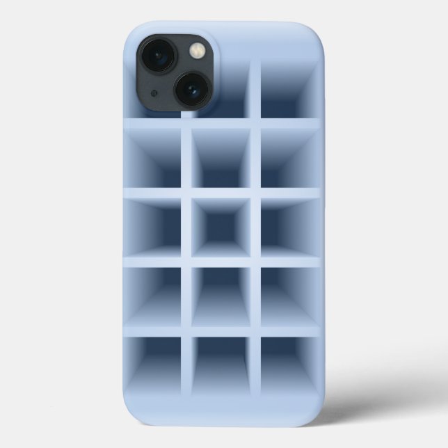 Blue square holes pattern Case-Mate iPhone case (Back)