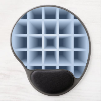 Blue square holes pattern gel mouse pad