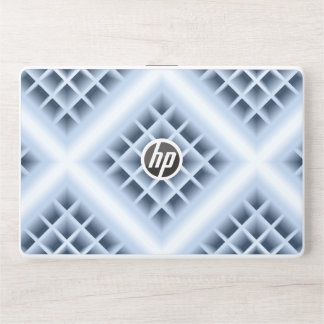 Blue square holes pattern HP laptop skin