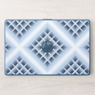 Blue square holes pattern HP laptop skin