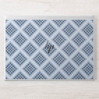 Blue square holes pattern HP laptop skin
