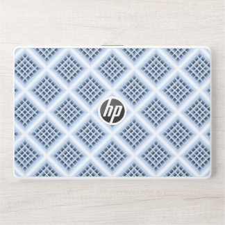 Blue square holes pattern HP laptop skin