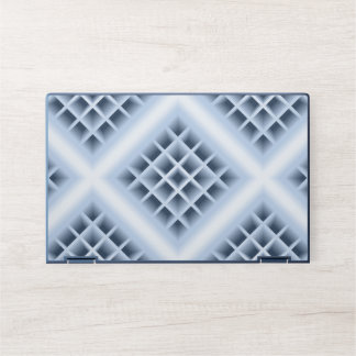 Blue square holes pattern HP laptop skin