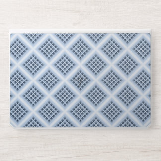 blue square holes pattern HP laptop skin