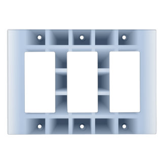 Blue square holes pattern light switch cover