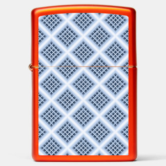 Blue square holes pattern zippo lighter