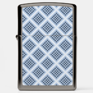 Blue square holes pattern zippo lighter