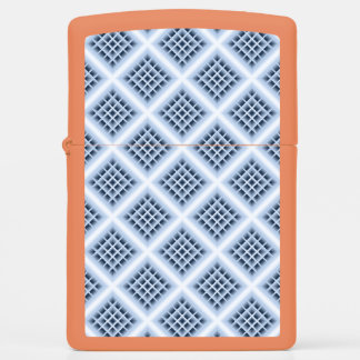 Blue square holes pattern zippo lighter