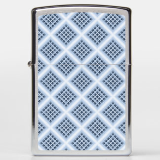 Blue square holes pattern zippo lighter