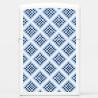 Blue square holes pattern zippo lighter