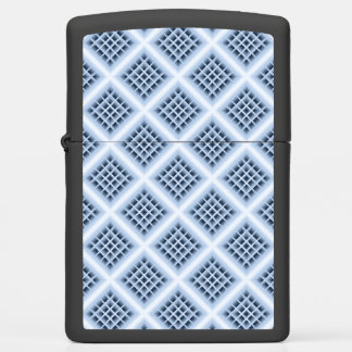 Blue square holes pattern zippo lighter