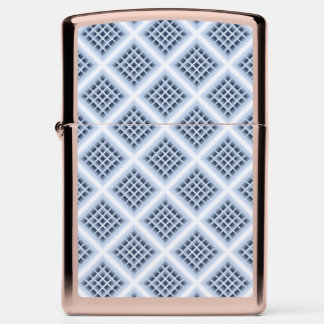 Blue square holes pattern zippo lighter