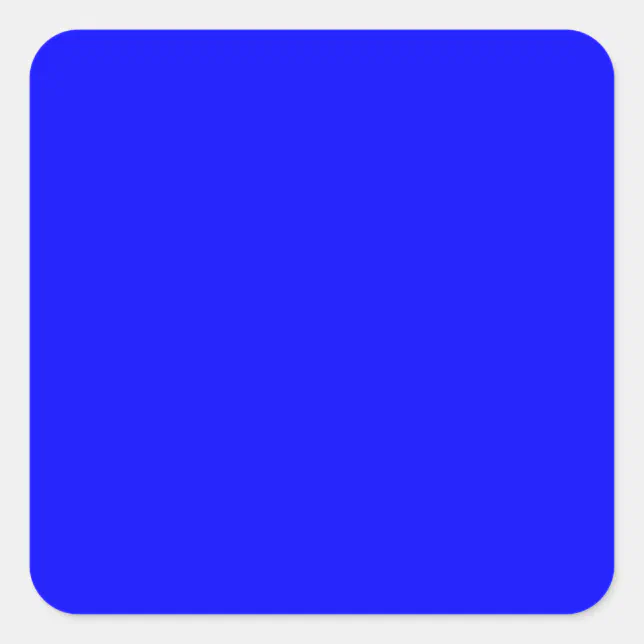 Blue Square Sticker | Zazzle