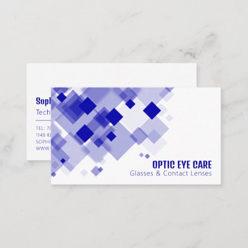 Blue Squares Optician Technical Practitioner Business Card