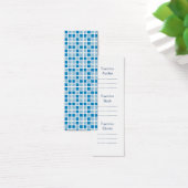 Blue Squares Pattern Bookmark (Desk)