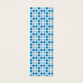 Blue Squares Pattern Bookmark
