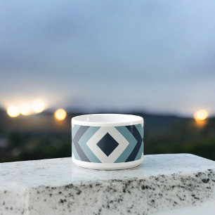 Blue Squares Pattern Bowl