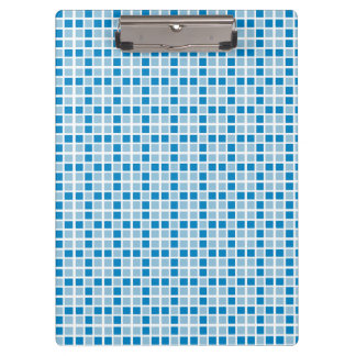 Blue Squares Pattern Clipboard