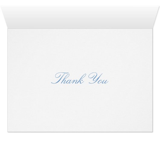 Blue Squares Pattern Thank You (Inside Horizontal (Bottom))