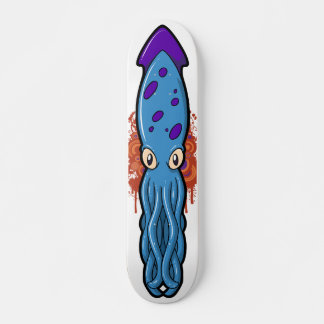 Blue Squiddy Skateboard Deck