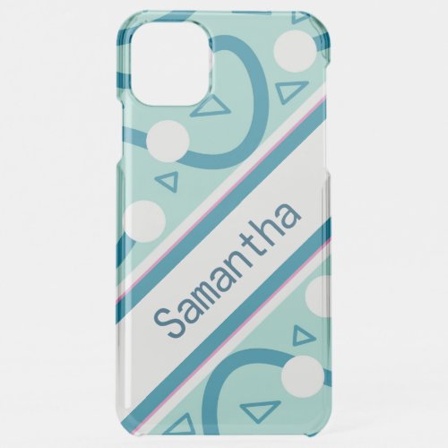 Blue Squiggly Doodles Phone Case Template