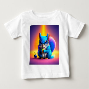 Blue Squirrel Eating A Fruit-79577 Baby T-Shirt